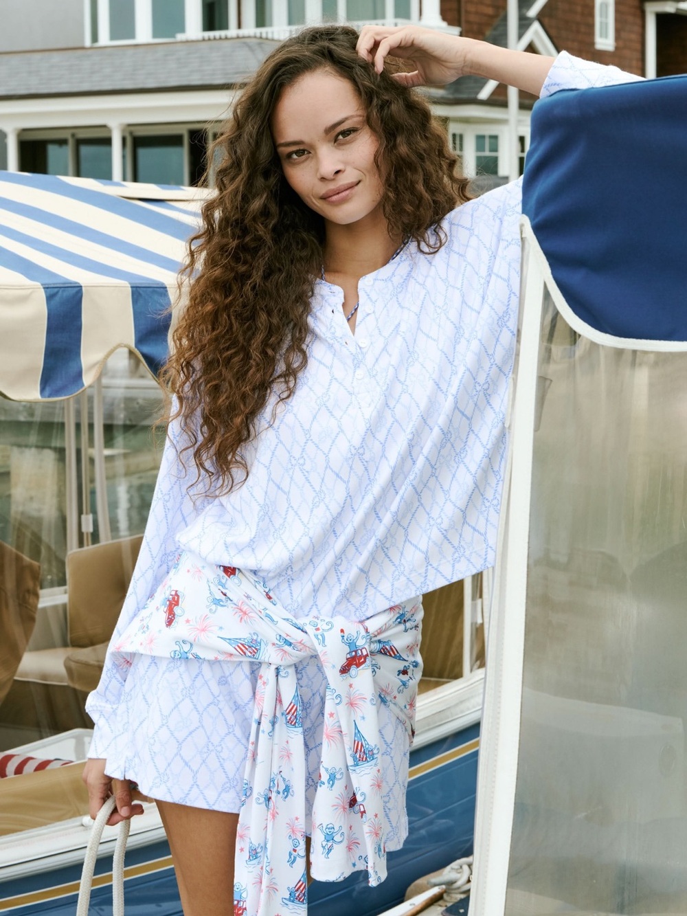 Roller Rabbit Seaside Knots Ella Set